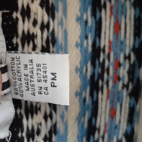 IZOD Petite Knitted Navy Blue Cotton Cardigan Size M - Picture 6 of 8